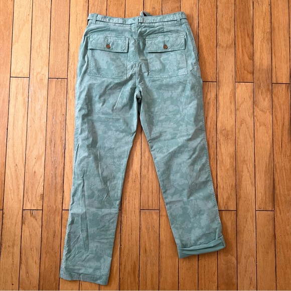 Sundance Bastille Easy Pants Button Up Floral Green - Picture 2 of 7